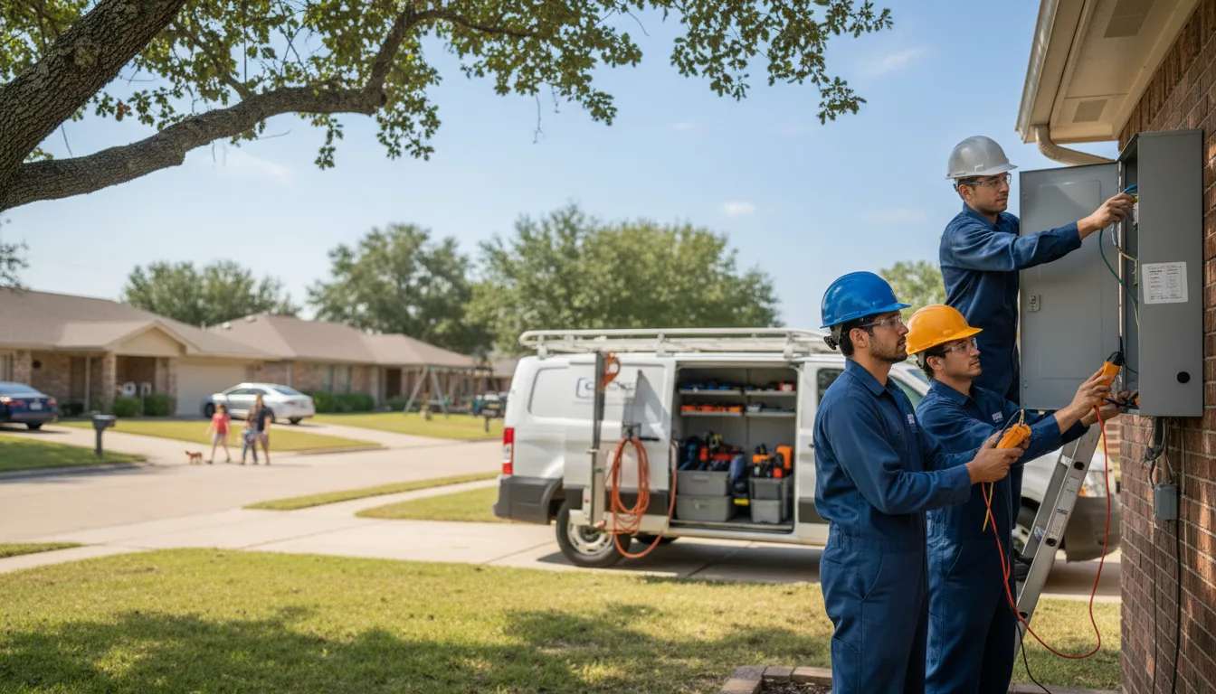 Certified electrician providing emergency electrical services in Oak, NE